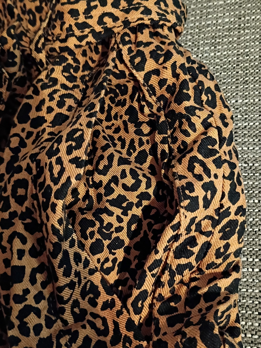 Topshop Leopard Print High Waist Shorts Size 8 - Picture 6 of 9